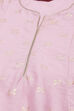 Pink Cotton A Line Kurta image number 1