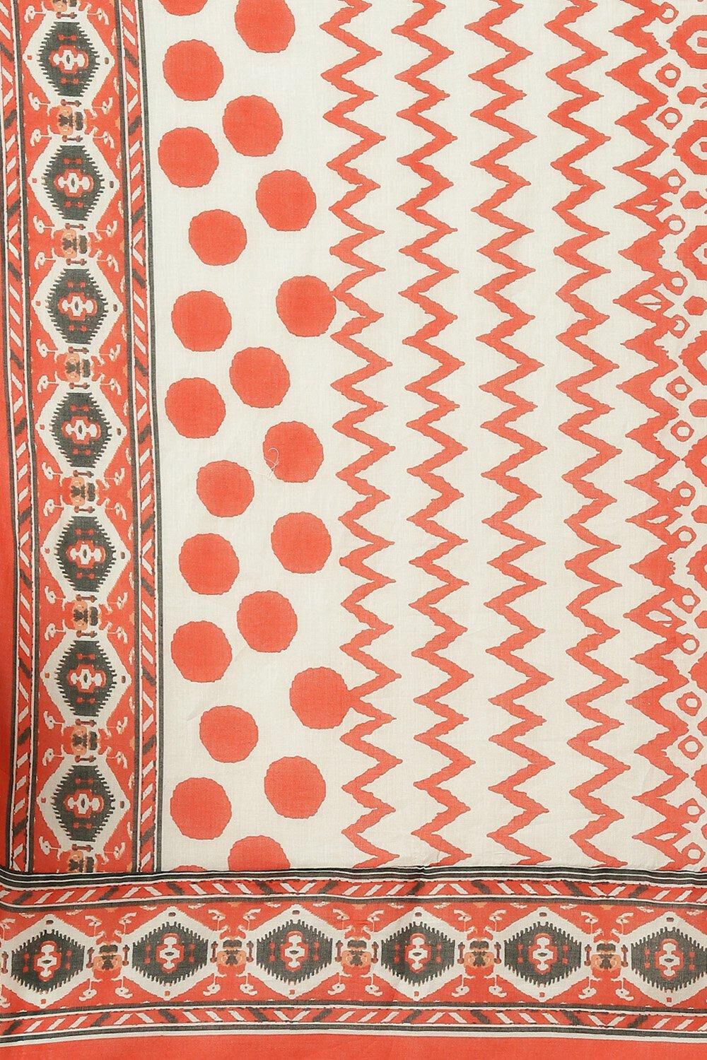 Red Cotton Solid Straight Suit Set image number 3