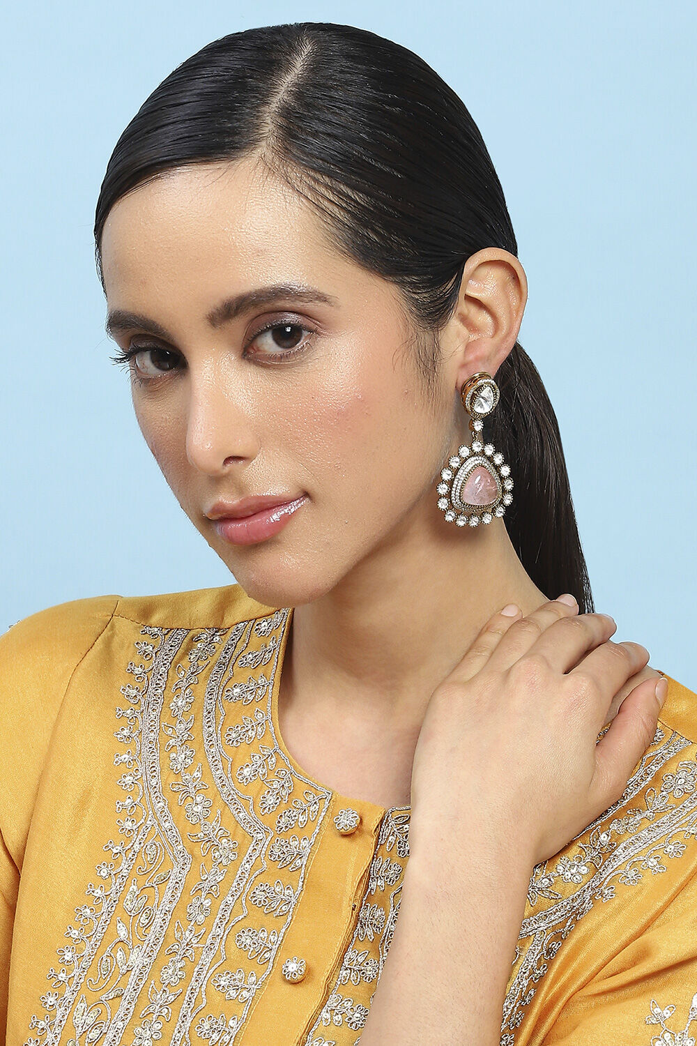 Light Pink Brass Drop & Danglers image number 3