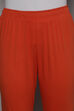 Black Cotton Blend Solid Churidar image number 6