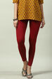 Black Viscose Lycra Solid Leggings image number 0