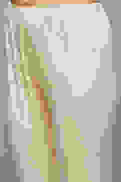 Beige Rayon Gathered Kurta Churidar Suit Set image number 2