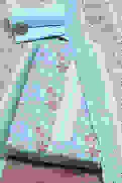 Turquoise Chanderi Handloom Unstitched Suit Set image number 0