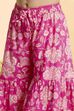 Pink Cotton Floral  Peplum Kurta Set image number 2