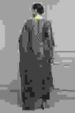 Green Chanderi Blend Printed Embroidered Unstitched Suit Set image number 5