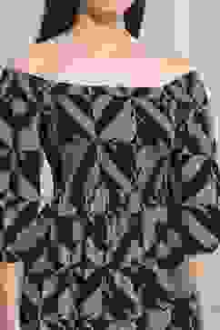 Black Cotton Tiered Dress image number 1