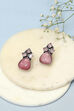 Light Pink Brass Earrings image number 0