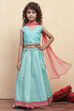 Black Polyester Lehenga Set image number 0