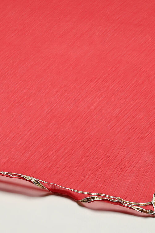 Fuschia Rayon Straight Kurta Pant Suit Set image number 3