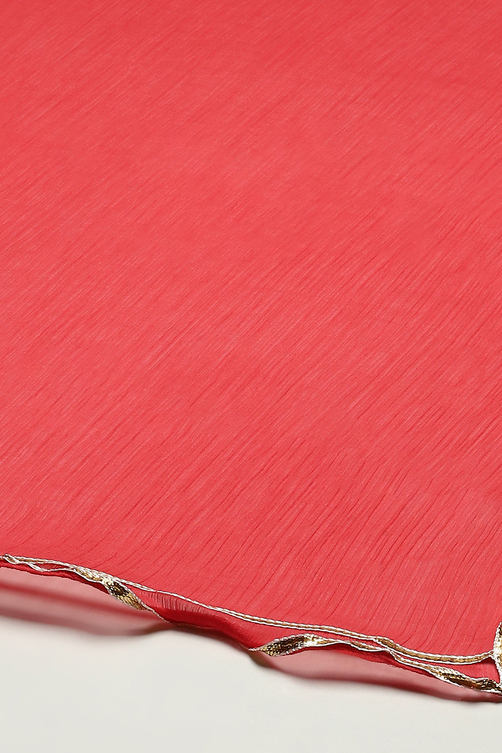 Fuschia Rayon Straight Kurta Pant Suit Set image number 3