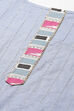 Blue Cotton Unstitched Dress Material Suit Set image number 1