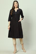 Blue Cotton Solid Kurti image number 5