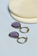 Purple Brass Danglers image number 2