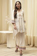 Off-White Cotton Asymmetric Co-ord Set image number 6