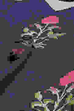 Indigo Pink Cotton Printed Kaftan image number 1