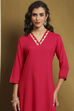 Mustard Yellow Solid Straight Kurta image number 1