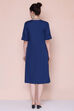 Mustard Cotton A-line Flax Solid Kurta Dress image number 4