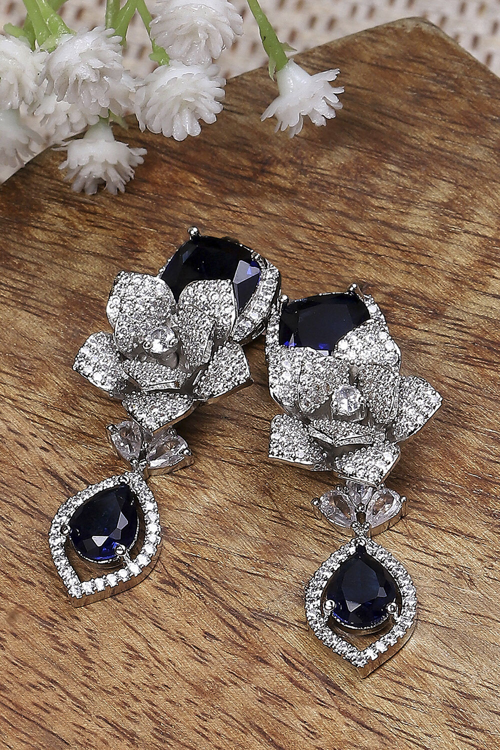 Navy Alloy Drop & Danglers image number 0