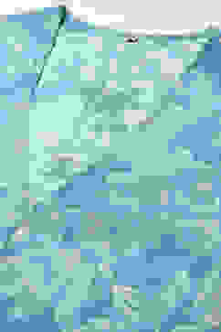 Teal LIVA Blend Straight Printed Kurta image number 1