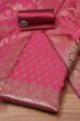 Rama Green Silk Unstitched Suit Set image number 0