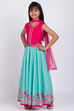 Pink Poly Modal Lehenga Set image number 2