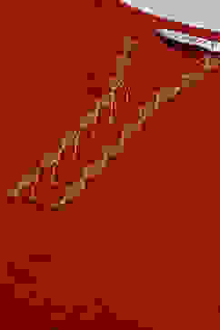 Red Cotton Blend Straight Kurta Palazzo Suit Set image number 1