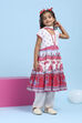 White Cotton Printed Tiered Suit Set image number 5