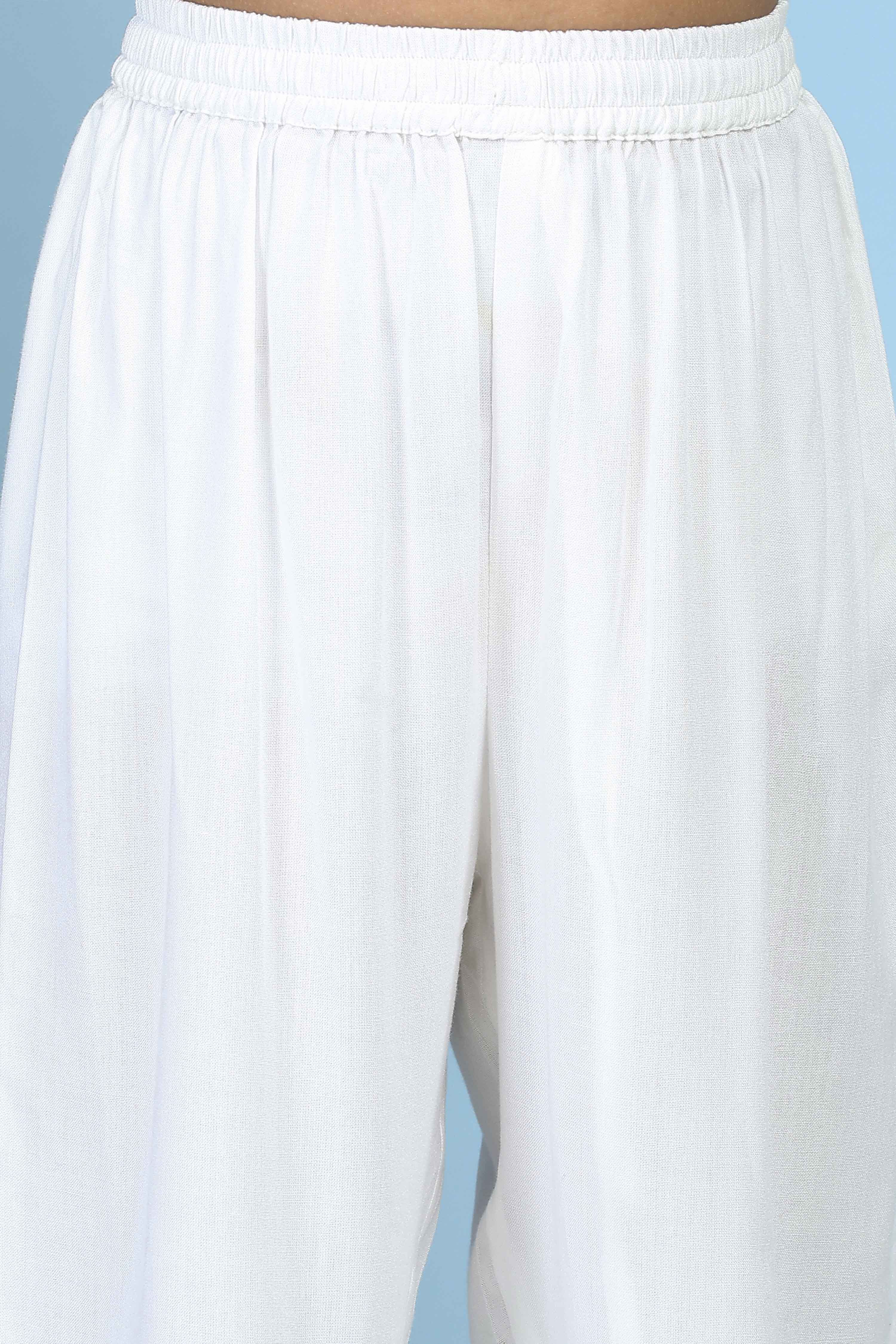 Yellow Cotton Printed Straight Suit Set image number 2