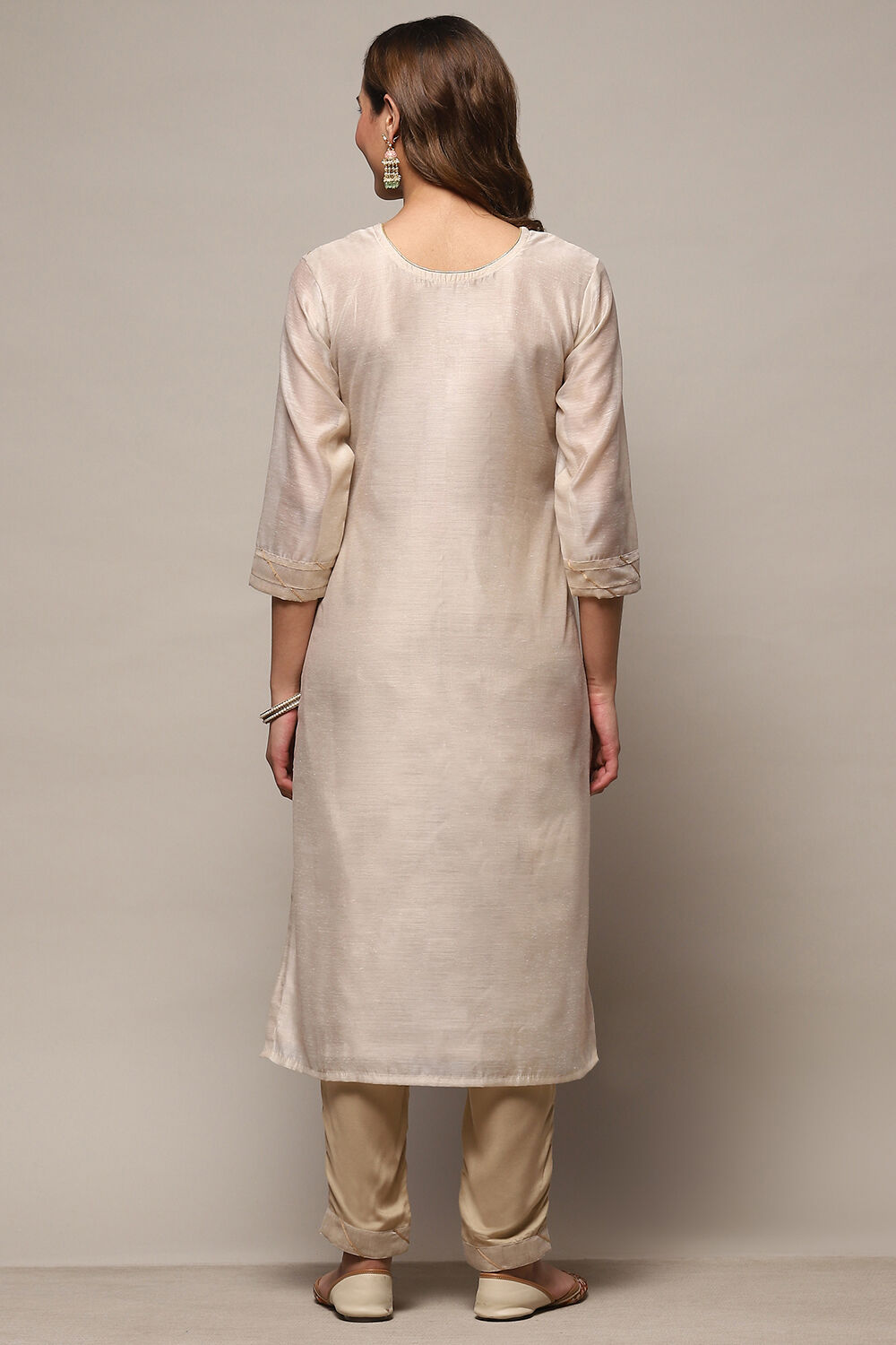 Pink Modal Unstitched Suit Set image number 6