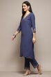 Pink Poly Viscose Straight Suit Set image number 3