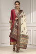 Mustard Cotton Modal Digital Print Unstitched Suit Set image number 1