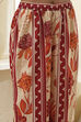 Rust Cotton Yarn-Dyed Kalidar Suit Set image number 2