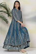 Teal Cotton Fusion Dress