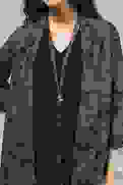 Black Viscose Rayon Straight Dyed Fusion Set image number 1