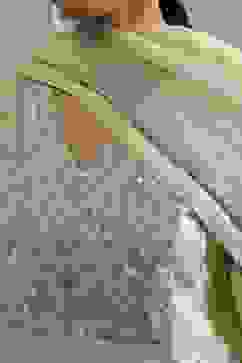 Natural White Silk Straight Yarndyed Suit Set image number 1