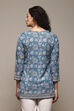Rose Pink Polyester Straight Printed Kurti image number 4