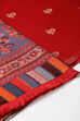 Red Woolen A-Line Kurta Slim Pant Suit Set image number 2