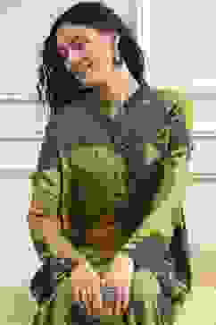 Multi-Colored Printed Asymmetric Kurta image number 1