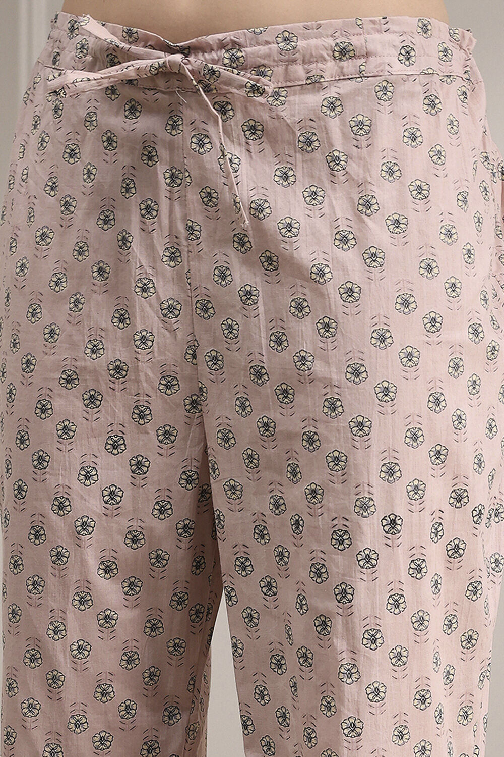 Purple Cotton Printed Embroidered Unstitched Suit Set image number 4