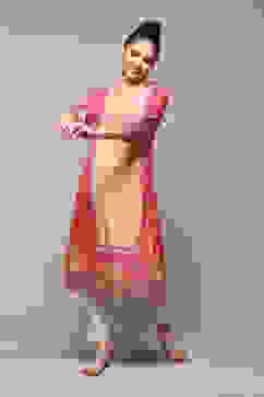 Deep Fuchsia LIVA Straight Printed Kurta image number 1