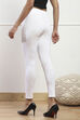 Black Cotton Blend Solid Leggings image number 5