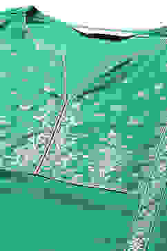 Green Cotton Flared Printed Kurta image number 1