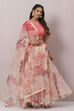 Mango Yellow Poly Cotton Lehenga Set image number 6