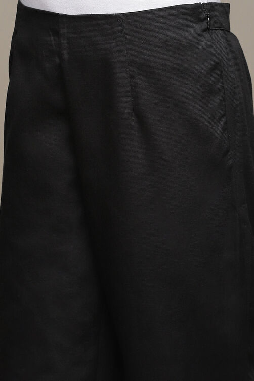 White Cotton Slim Pant image number 1