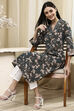 Mustard Yellow Cotton Printed Straight Kurta image number 0