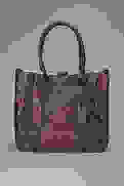 Brown PU Tote Bag image number 1