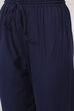 Indigo Cotton Silk Straight Printed Suit Set image number 2