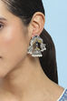 Blue Oxidised Brass Jhumka image number 1