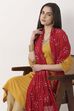 Maroon Mul Cotton Bandhani Printed Dupatta image number 1