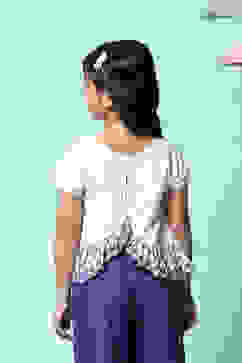 White Rayon Short Top image number 4